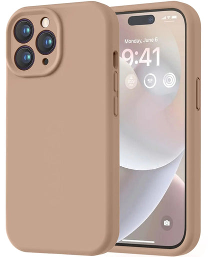 LOVE 3000 Designed for iPhone 14 Case, Premium Silicone with [Soft Anti-Scratch Microfiber Lining] Shockproof Protective Phone Case for Men Women Girls 6.1", Mint