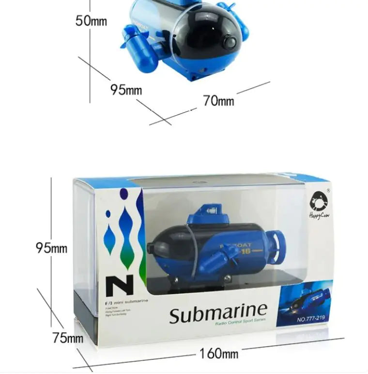 Wireless Remote Control Electric Mini-submarine Rechargeable Toys WEM Support (www.WEM.support)