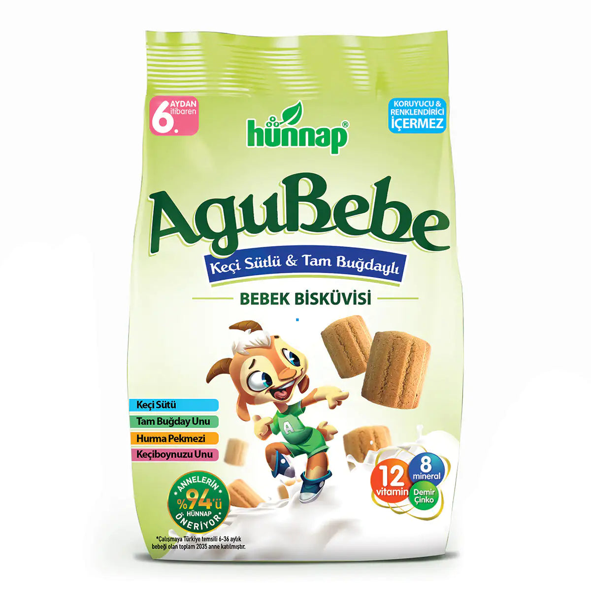 Hünnap Agubebe - Whole Wheat Goat Milk Baby Biscuit 400 gr WEM Support (www.WEM.support)