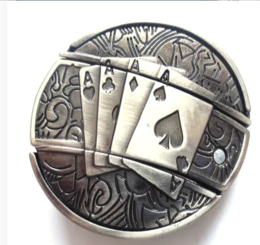 Universal Folding Knife Belt Buckle - Western Style (One Piece) HejK.com Marketplace LLC