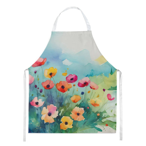Anemones in Watercolor Apron WEM Support (www.WEM.support)