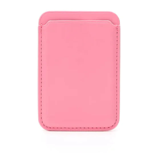 MagSafe Leather Card Case - Compatible with Apple, Magnetic Back Protective Case WEM Support (www.WEM.support)
