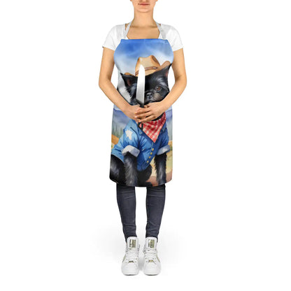 Affenpinscher Cowboy Welcome Apron WEM Support (www.WEM.support)