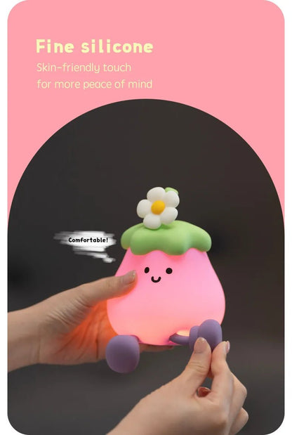 Eggplant Glow Nightlight - Gentle & Soft Lighting - Catch Cards