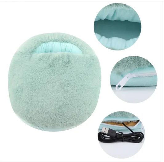 HeatEase™ Electric Foot Warmer Slippers – Winter Heating Pad & Cushion for Feet WEM Support (www.WEM.support)