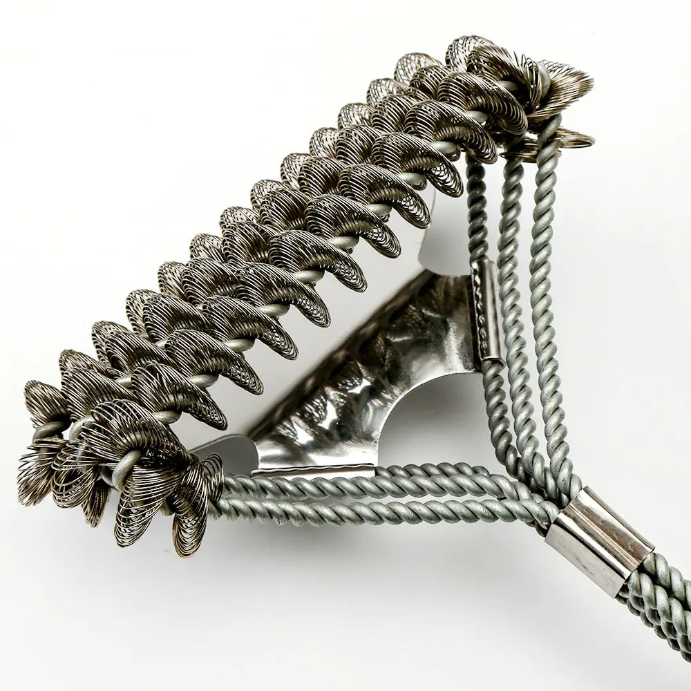 Conjunto de Escova para Grelha de Churrasco em Aço Inoxidável