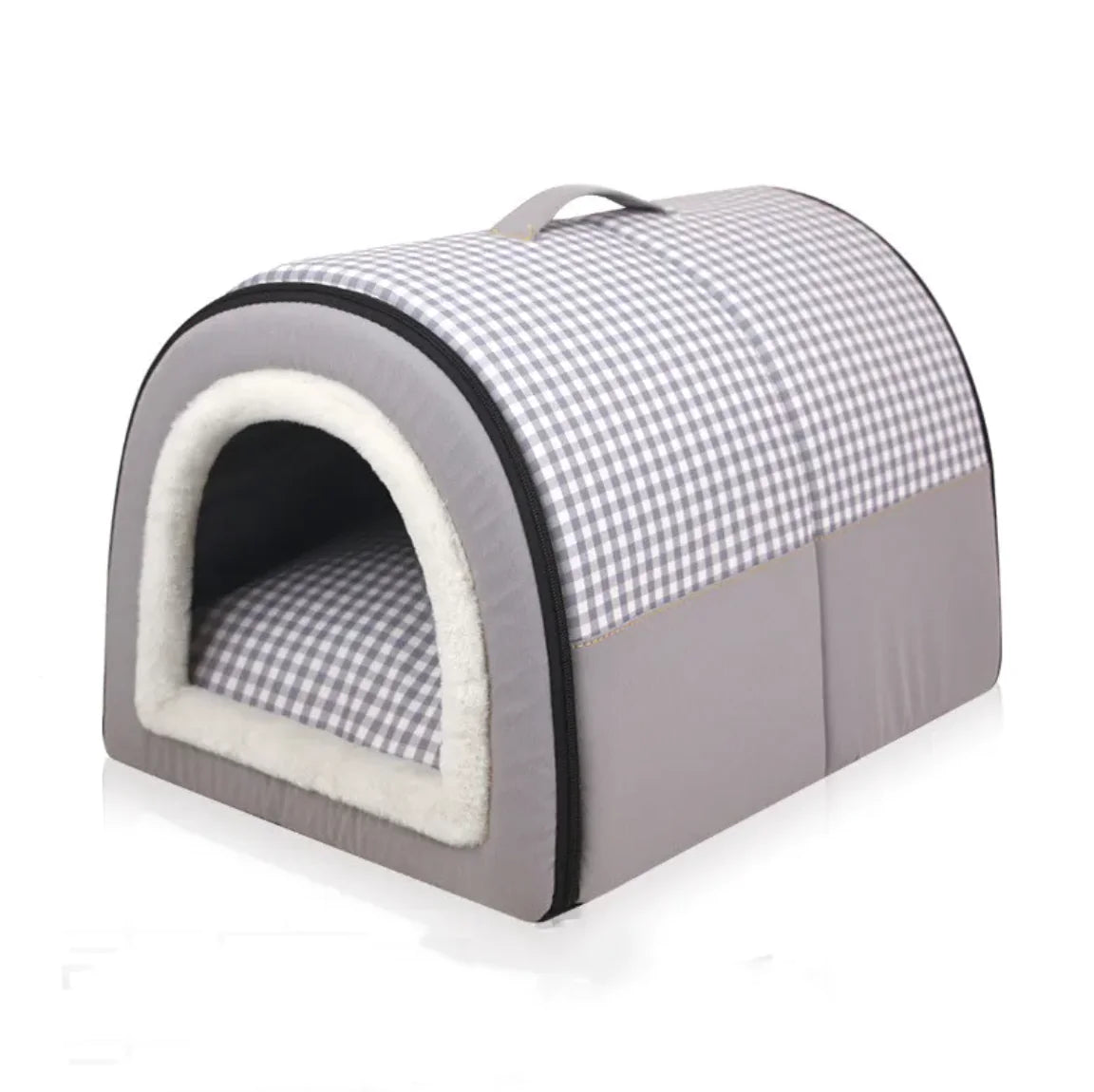 Winter Thickened Semi-Enclosed Pet Bed WEM Support (www.WEM.support)