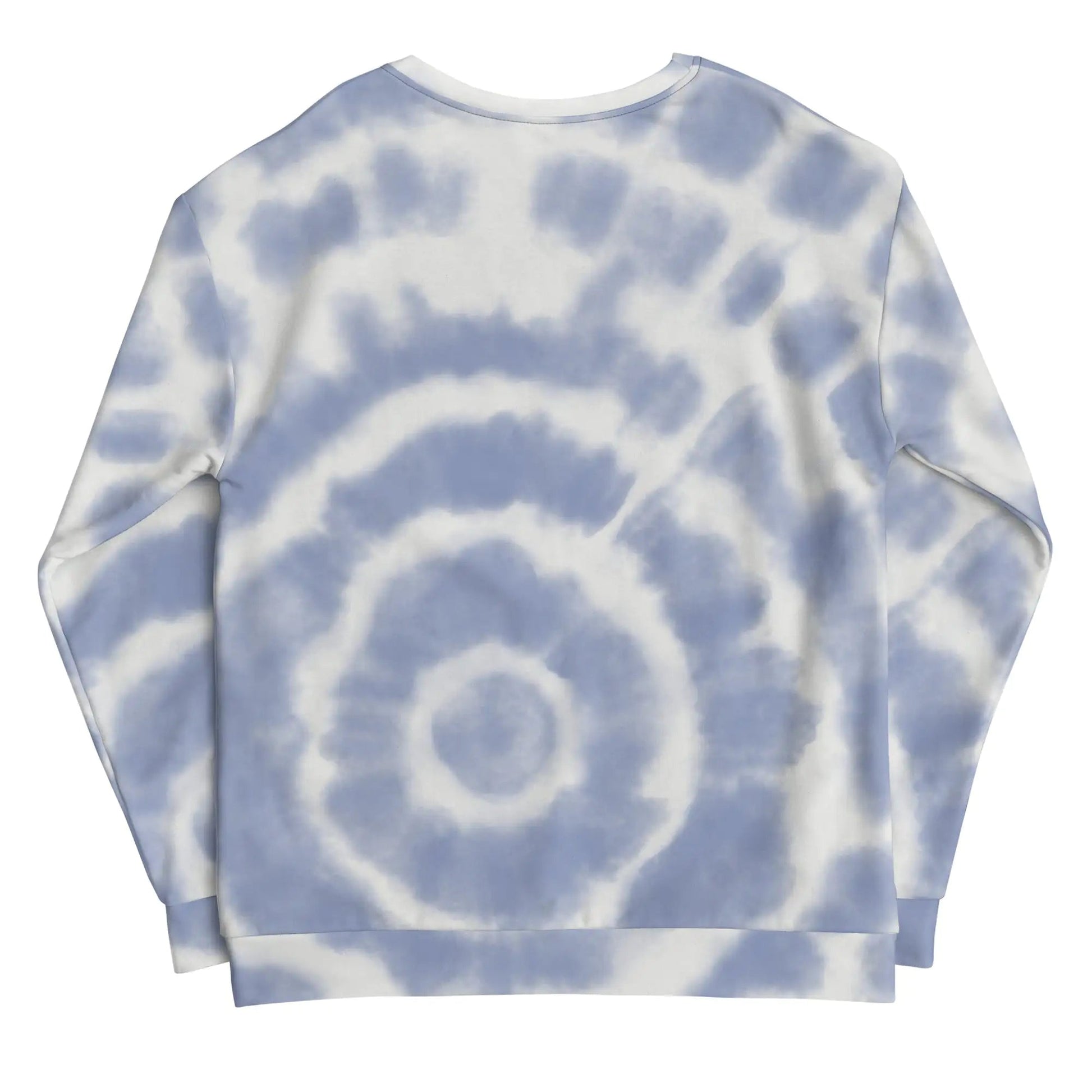 Blue Tie-Dye Vibe Tropical Sweatshirt WEM Support (www.WEM.support)