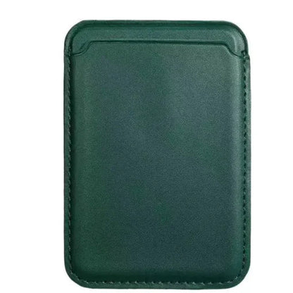 MagSafe Leather Card Case - Compatible with Apple, Magnetic Back Protective Case WEM Support (www.WEM.support)
