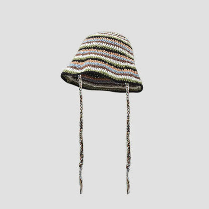 Japanese Retro Hollow Flower Handmade Knitted Bucket Hat HejK.com Marketplace LLC
