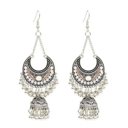 Egypt Vintage Silver Alloy Earrings for Women WEM Support (www.WEM.support)