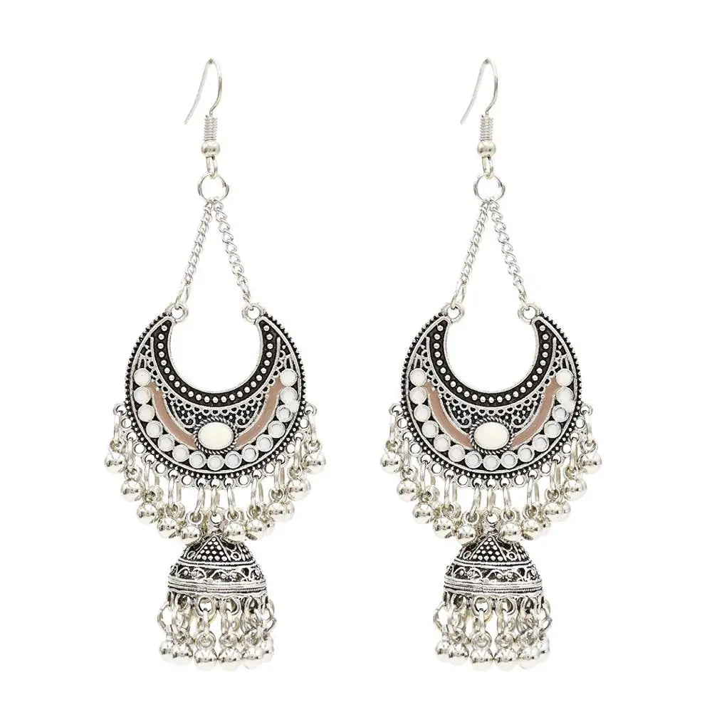 Egypt Vintage Silver Alloy Earrings for Women WEM Support (www.WEM.support)