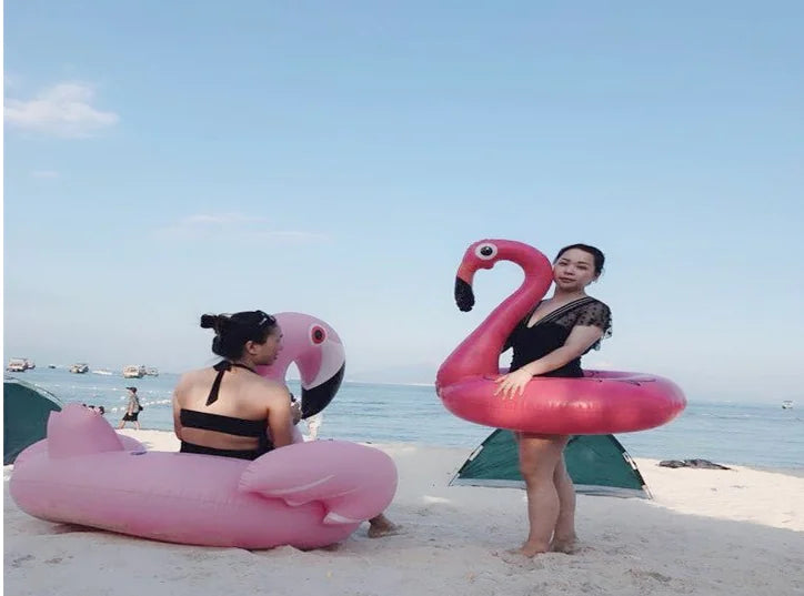 "Summer Splash Flamingo Float
