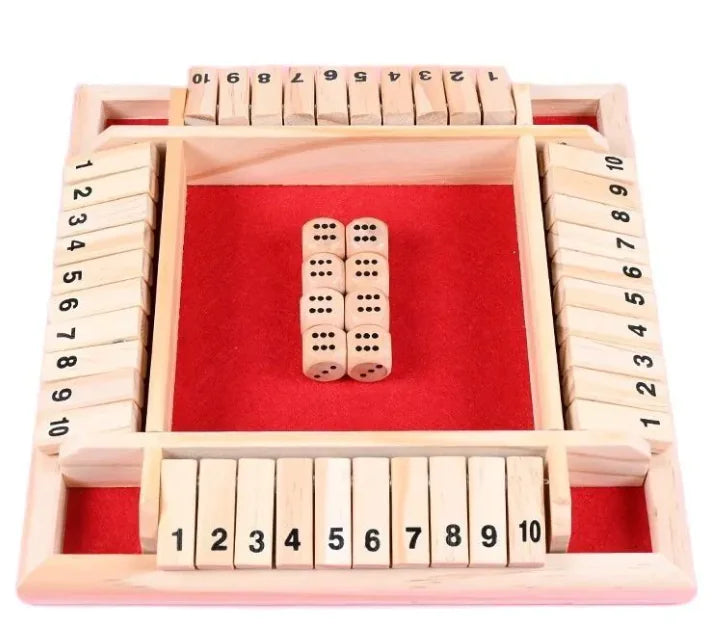 Ultimate Shut The Box Board Game WEM Support (www.WEM.support)