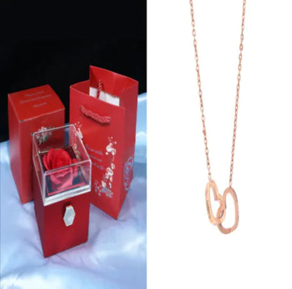 Personalized Double Heart Name Necklace – Customizable Two-Name Necklace for Women WEM Support (www.WEM.support)