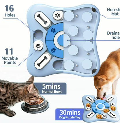 Interactive Slow Feeder Puzzle Toy for Dogs WEM Support (www.WEM.support)