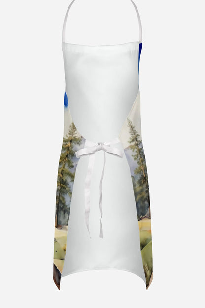 Airedale Terrier Cowboy Welcome Apron WEM Support (www.WEM.support)