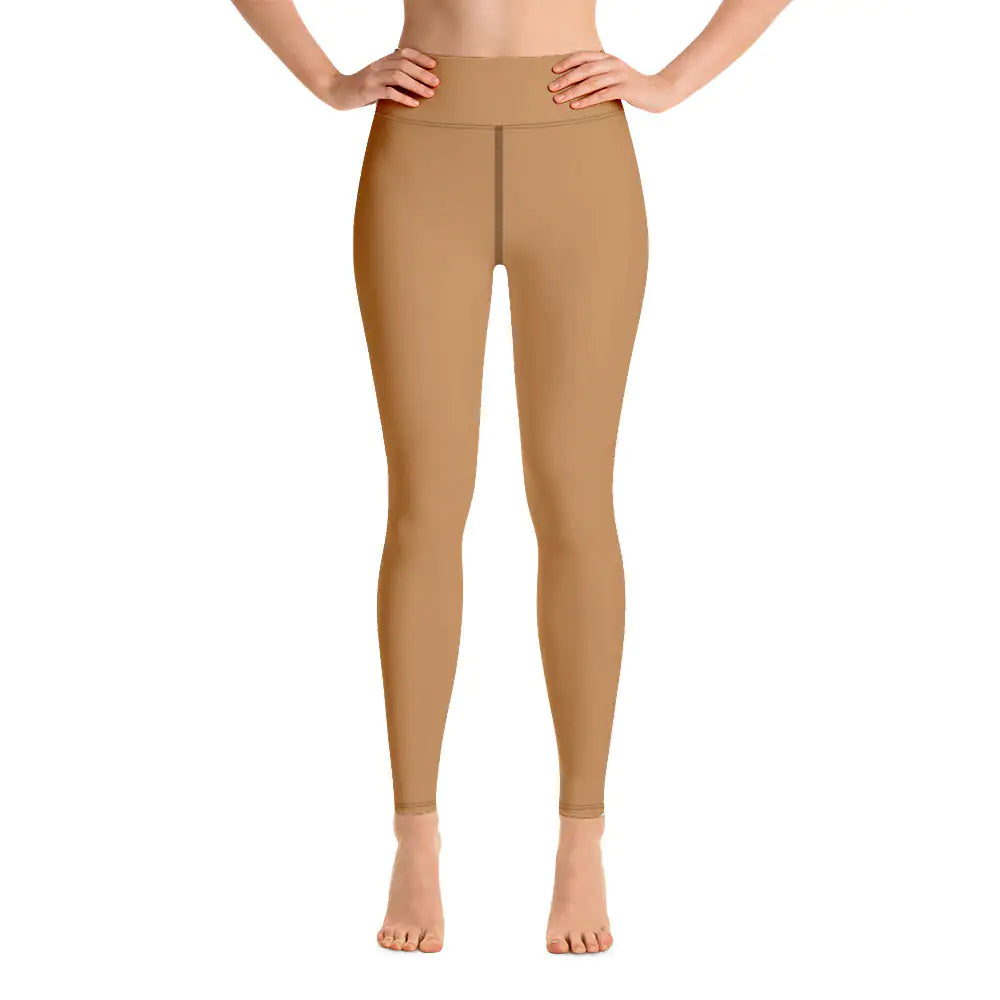 Women's Tropical Drift Wood Yoga Leggings WEM Support (www.WEM.support)