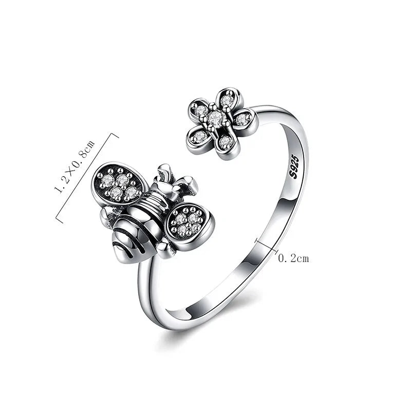 Adjustable Bee to Flower Ring WEM Support (www.WEM.support)