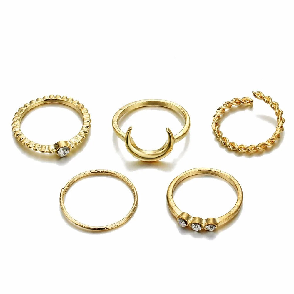 Moon Geometric Joint Rings Set WEM Support (www.WEM.support)