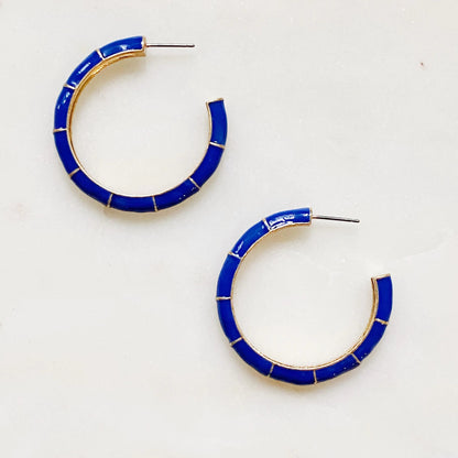 Candy Drop Colored Hoop Earrings WEM Support (www.WEM.support)