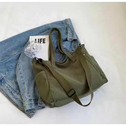 Autumn And Winter Corduroy Women's Bag WEM Support (www.WEM.support)