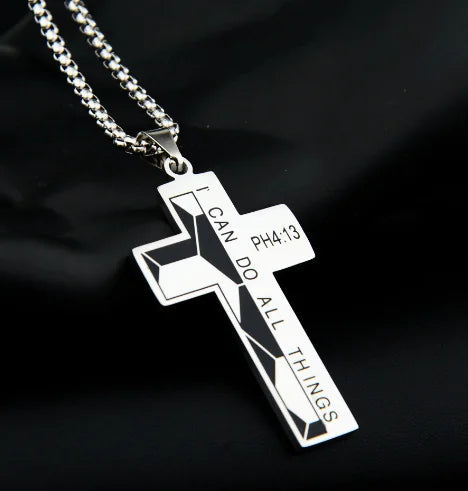 Athlete's Steel Cross Baseball Pendant HejK.com Marketplace LLC