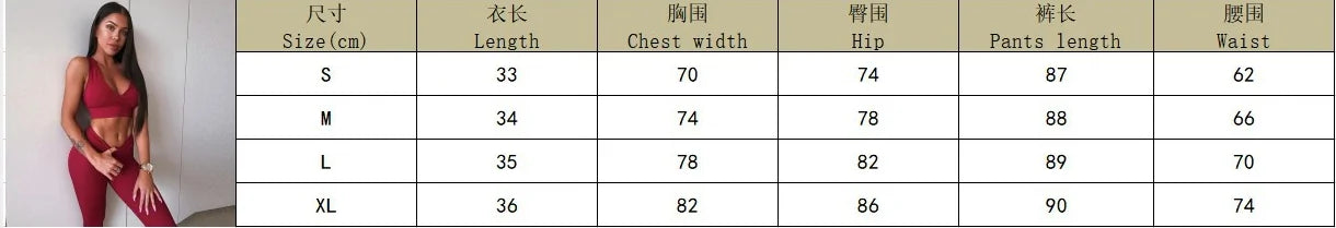 Verführerisches V Fitness 2-teiliges Set WEM Support (www.WEM.support)