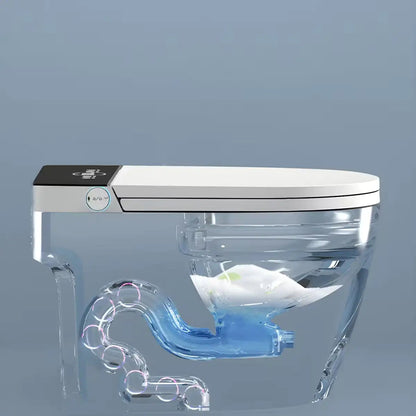 Smart Bidet Toilet For Bathrooms One Piece Toilet With Heated Bidet Seat,Foot Auto Sensor, Dual Flush, Tankless WEM Support (www.WEM.support)