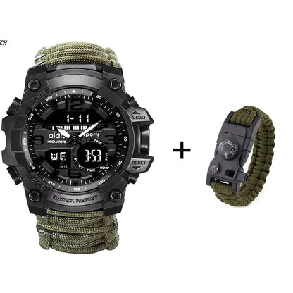 Waterproof LED Military Sports Watch WEM Support (www.WEM.support)