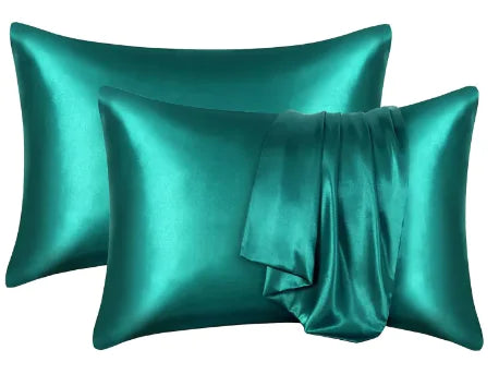 Silk Solid Color Satin Pillowcase WEM Support (www.WEM.support)
