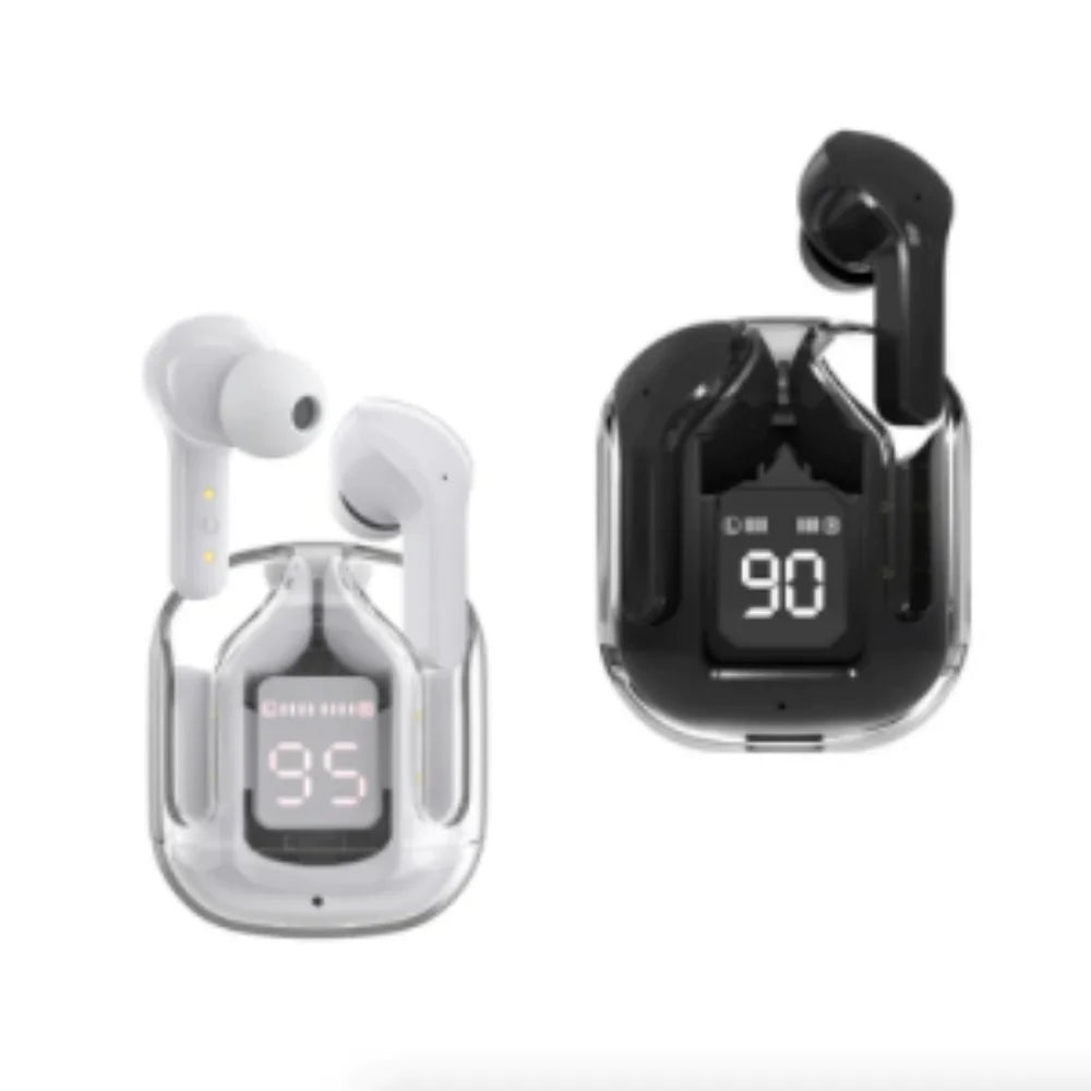 Transparent Space Capsule Bluetooth Earbuds WEM Support (www.WEM.support)