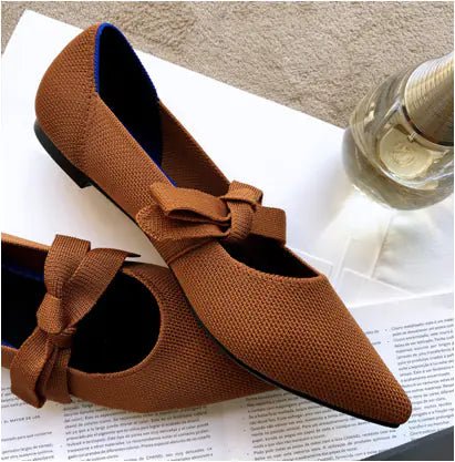 Flat Casual Boat Shoes with Bow Mary Jane Style - Catch Cards
