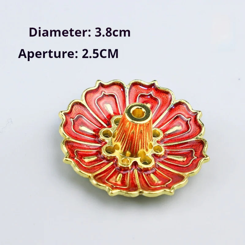 Alloy Lotus Incense Burner HejK.com