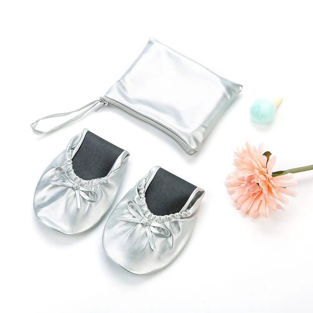 Foldable Indoor Ballet Shoes Lace - Free - Catch Cards