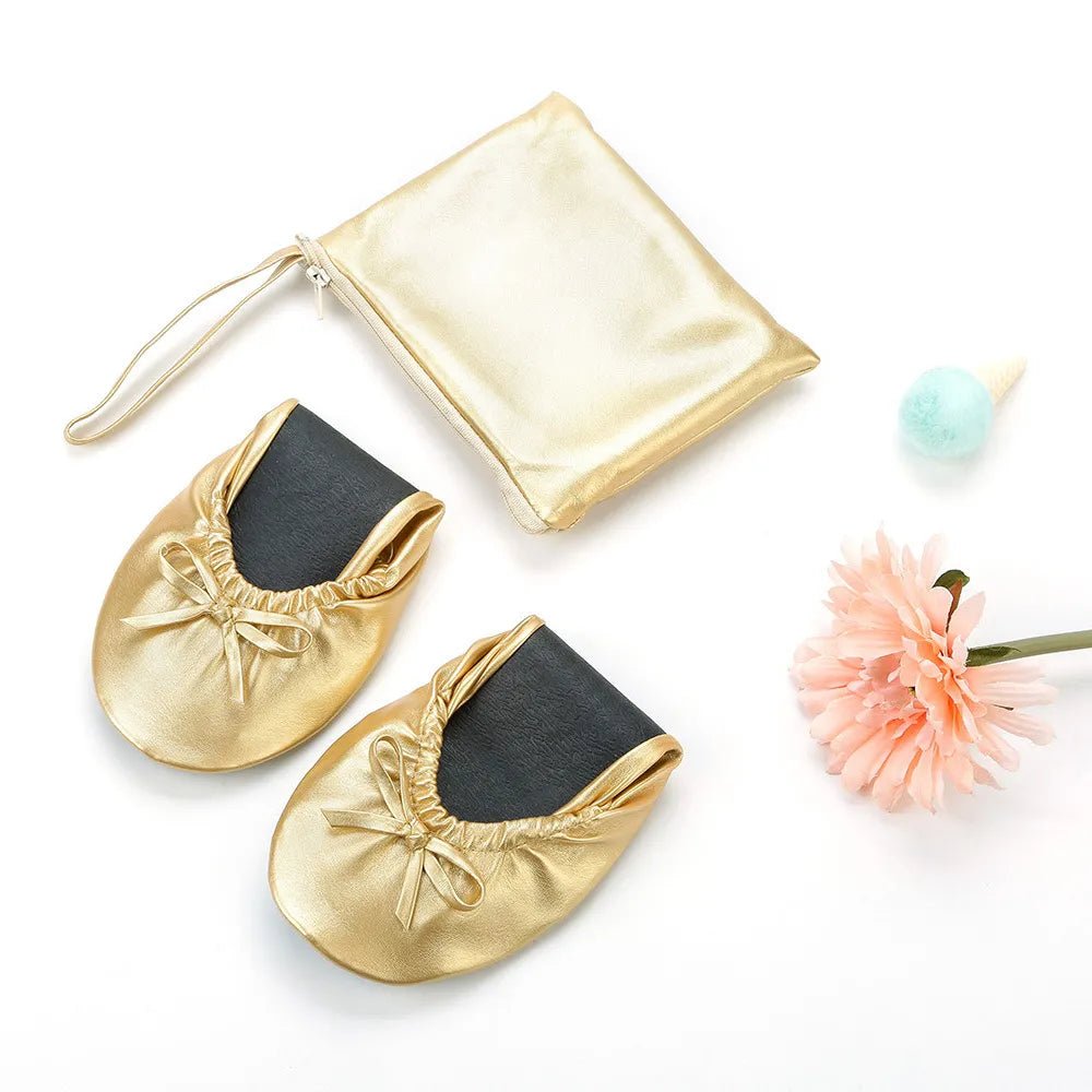 Foldable Indoor Ballet Shoes Lace - Free - Catch Cards