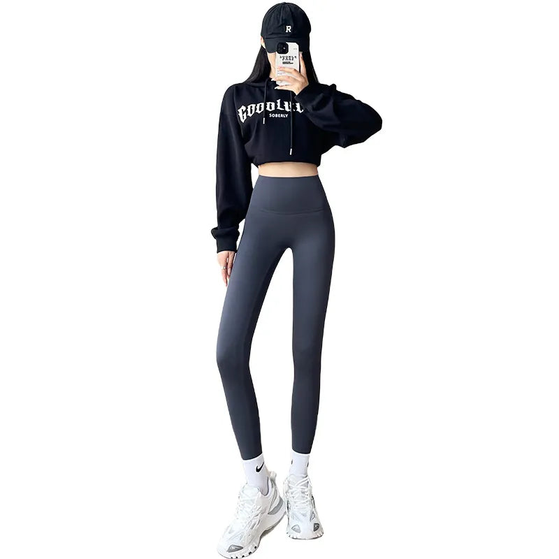 Fleece-lined Thick High Waist Hip Lift Leggings For Women WEM Support (www.WEM.support)
