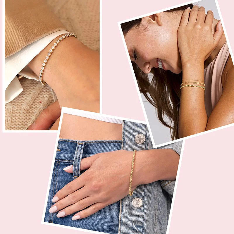 14K Gold Plated Paperclip Chain Bracelet – 925 Sterling Silver WEM Support (www.WEM.support)