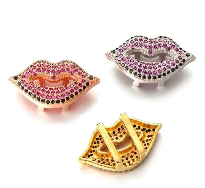 Colored Stones Lips Charm WEM Support (www.WEM.support)