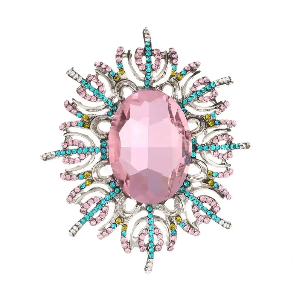 Pearly Flower Swath Brooch WEM Support (www.WEM.support)