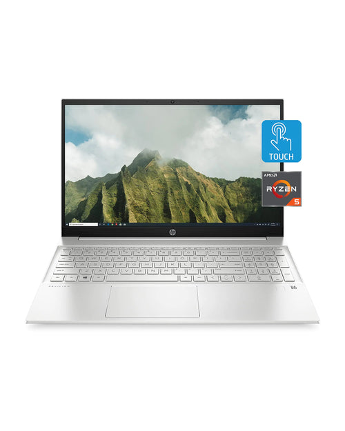 HP Pavilion 15 Laptop AMD Ryzen 5 5500U 8 GB RAM 512 GB SSD 15.6” HD Touchscreen Windows 10 Home Thin Lightweight Computer with Webcam Business Study & Entertainment (15-eh1010nr 2021)