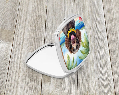 American Water Spaniel Luau Compact Mirror WEM Support (www.WEM.support)