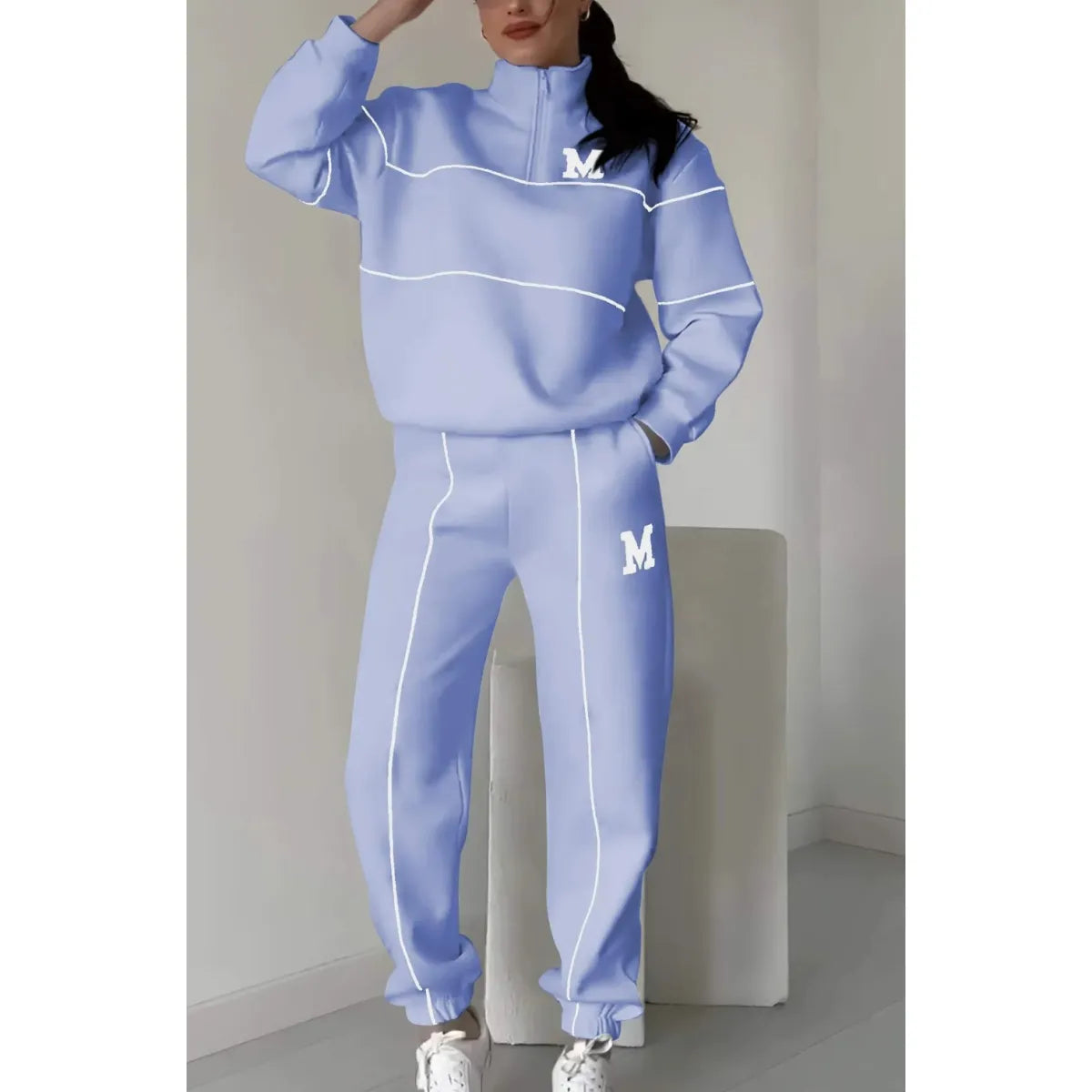 Women's Lounge Set: Pullover & Sweatpants WEM Support (www.WEM.support)