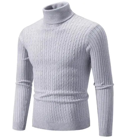 Men's Turtleneck Knitted Sweater WEM Support (www.WEM.support)