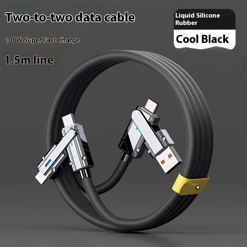 4-in-1 Fast Charging Data Cable WEM Support (www.WEM.support)