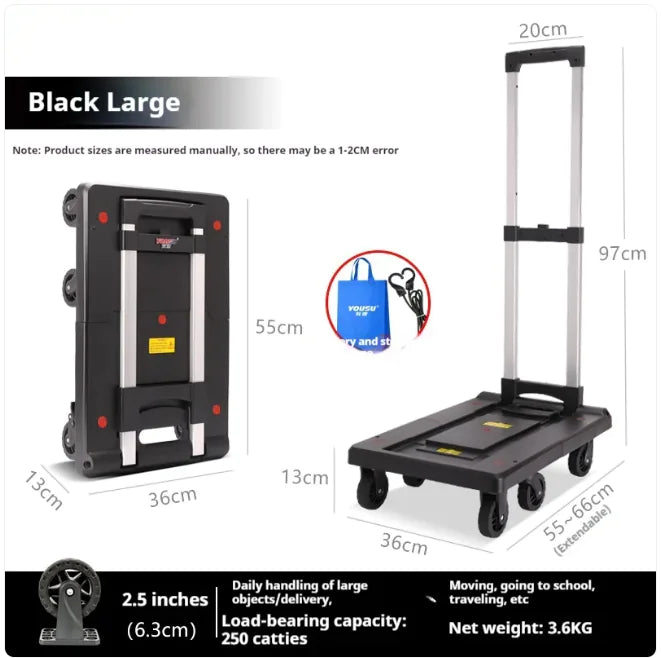 Fold Portable Hand Trolley WEM Support (www.WEM.support)