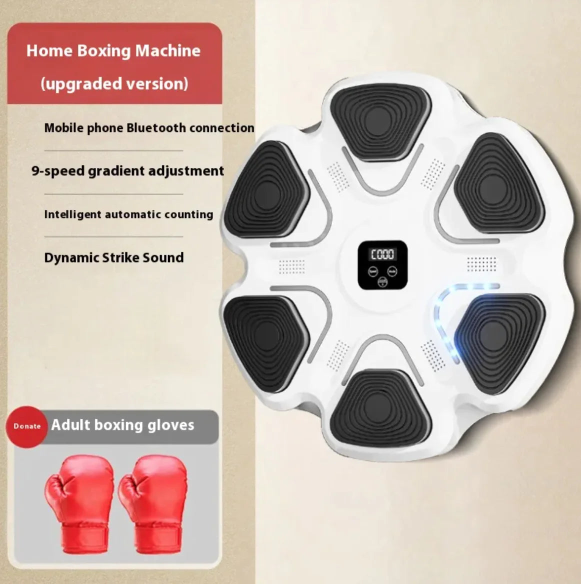 Treinador de Reação com Música Inteligente para Boxe WEM Support (www.WEM.support)