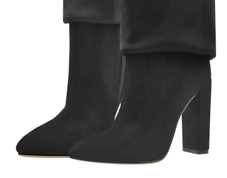 Straight Metal Buckle Long Tube Boots WEM Support (www.WEM.support)