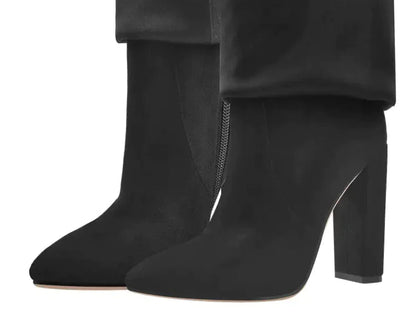 Straight Metal Buckle Long Tube Boots WEM Support (www.WEM.support)