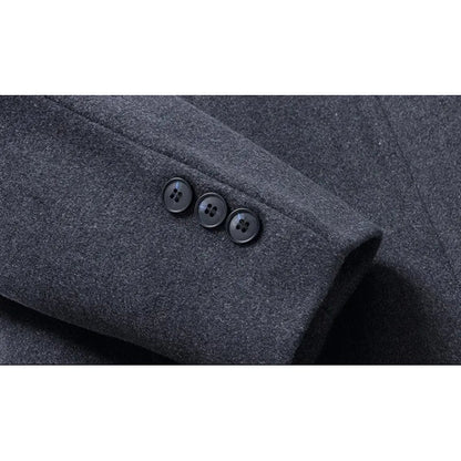 Stand Collar Woolen Coat WEM Support (www.WEM.support)